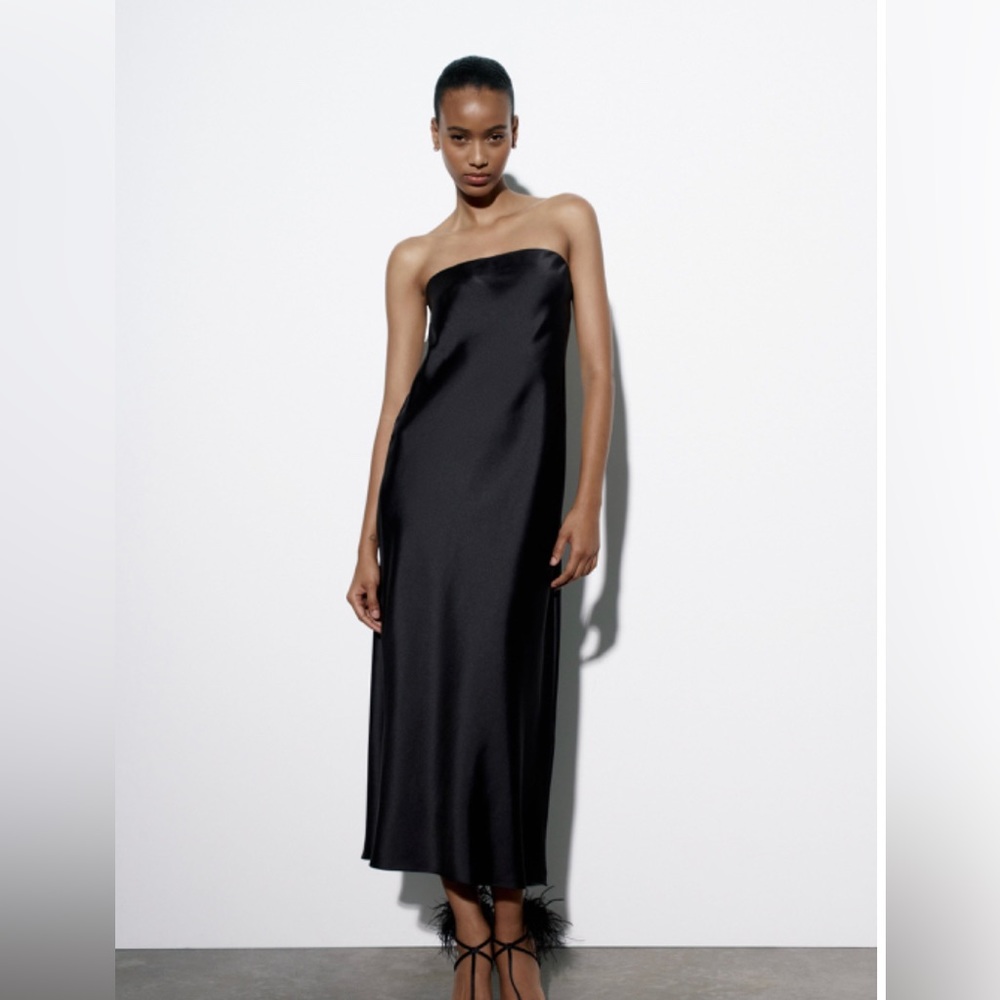 Zara Satin Effect Dress (NWOT)
